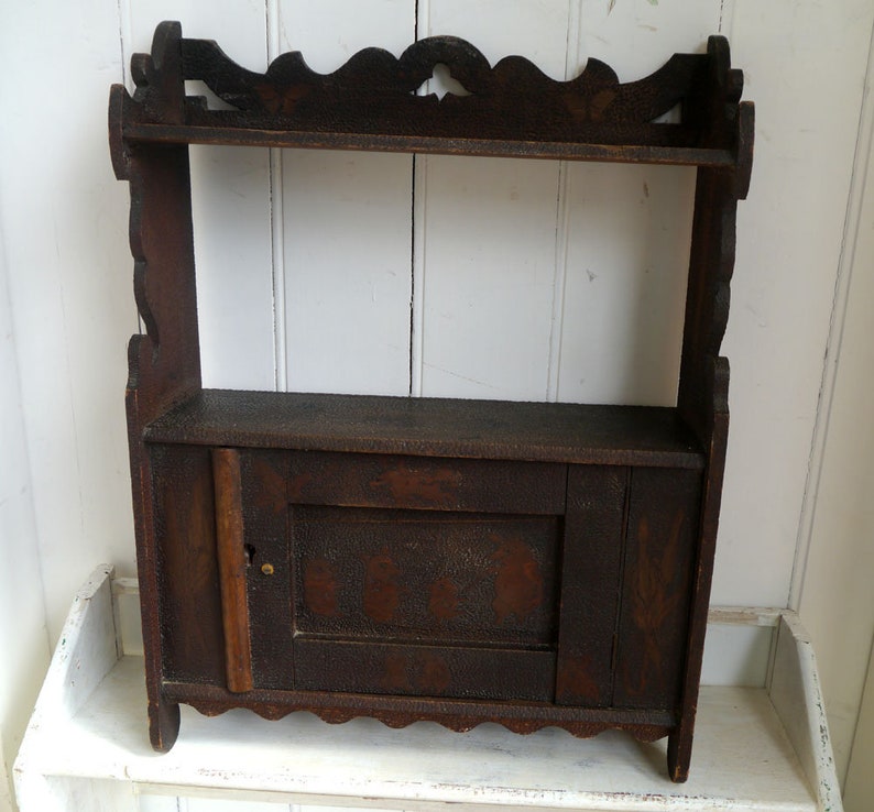 Antique Primitive Wooden Dresser 1900 Wooden Cabinet Rustic Etsy