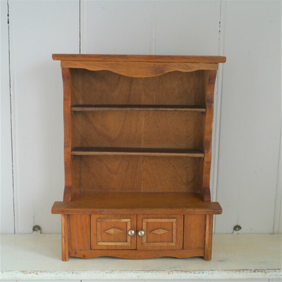 Miniature Vintage Wooden Dresser Small Wooden Welsh Dresser Etsy