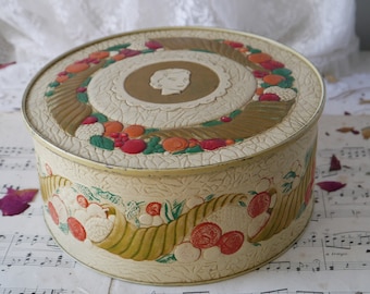 vintage Ornate Cake Tin