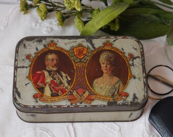 Vintage 1935 Jubilee Tin for King George V & Queen Mary