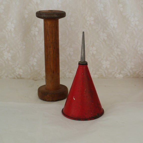 Kleine Vintage Kegel Geformt Oldose Etsy