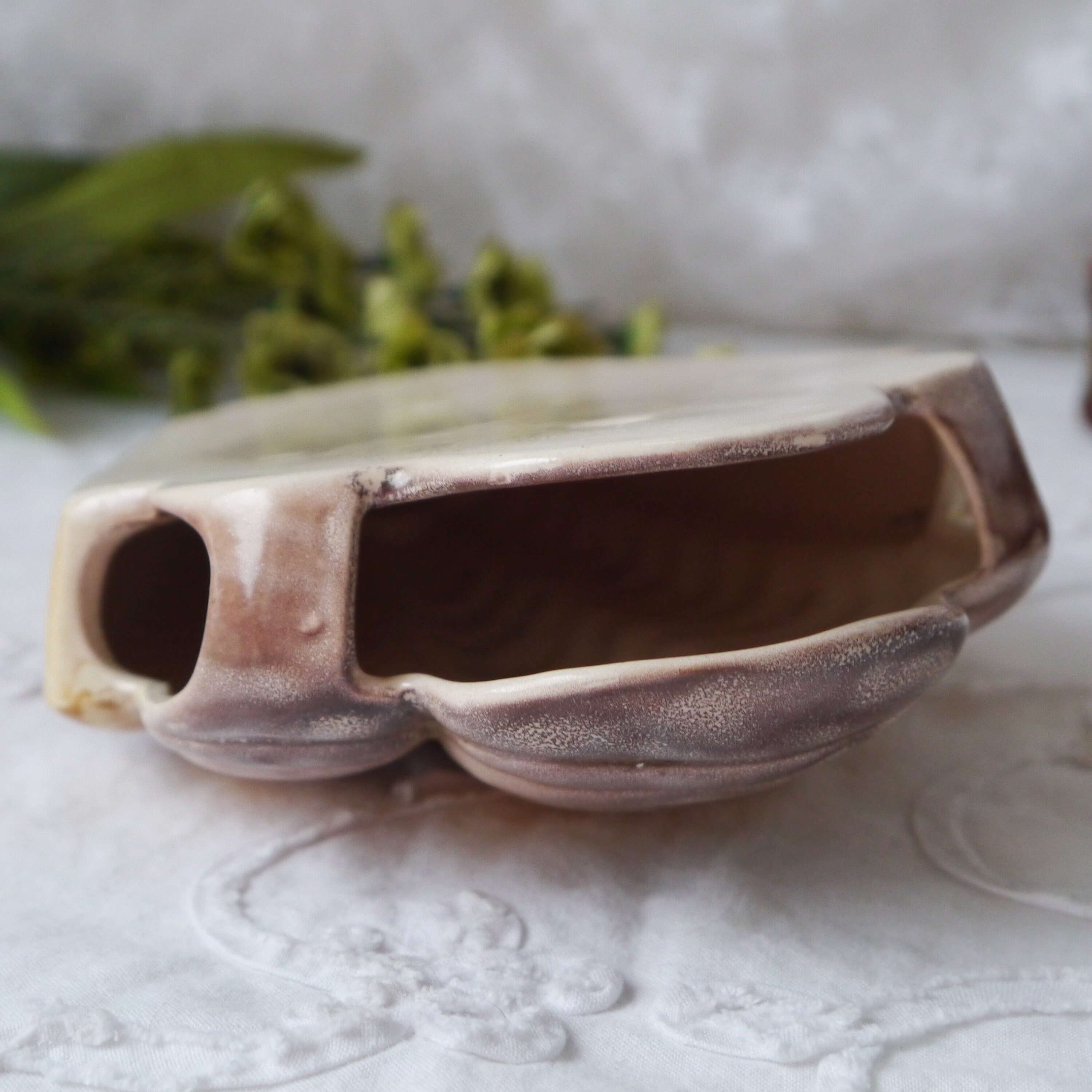 Beautiful Art Deco Vintage Ceramic Wall Pocket Shell Shape Etsy