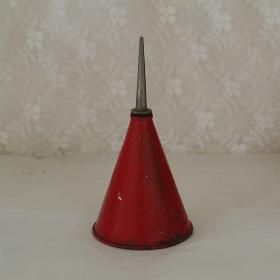 Kleine Vintage Kegel Geformt Oldose Etsy