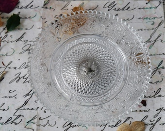 Little Vintage Glass Cake Stand