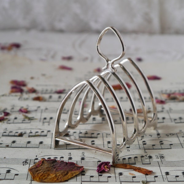 Mini Vintage Silverplated Toast Rack