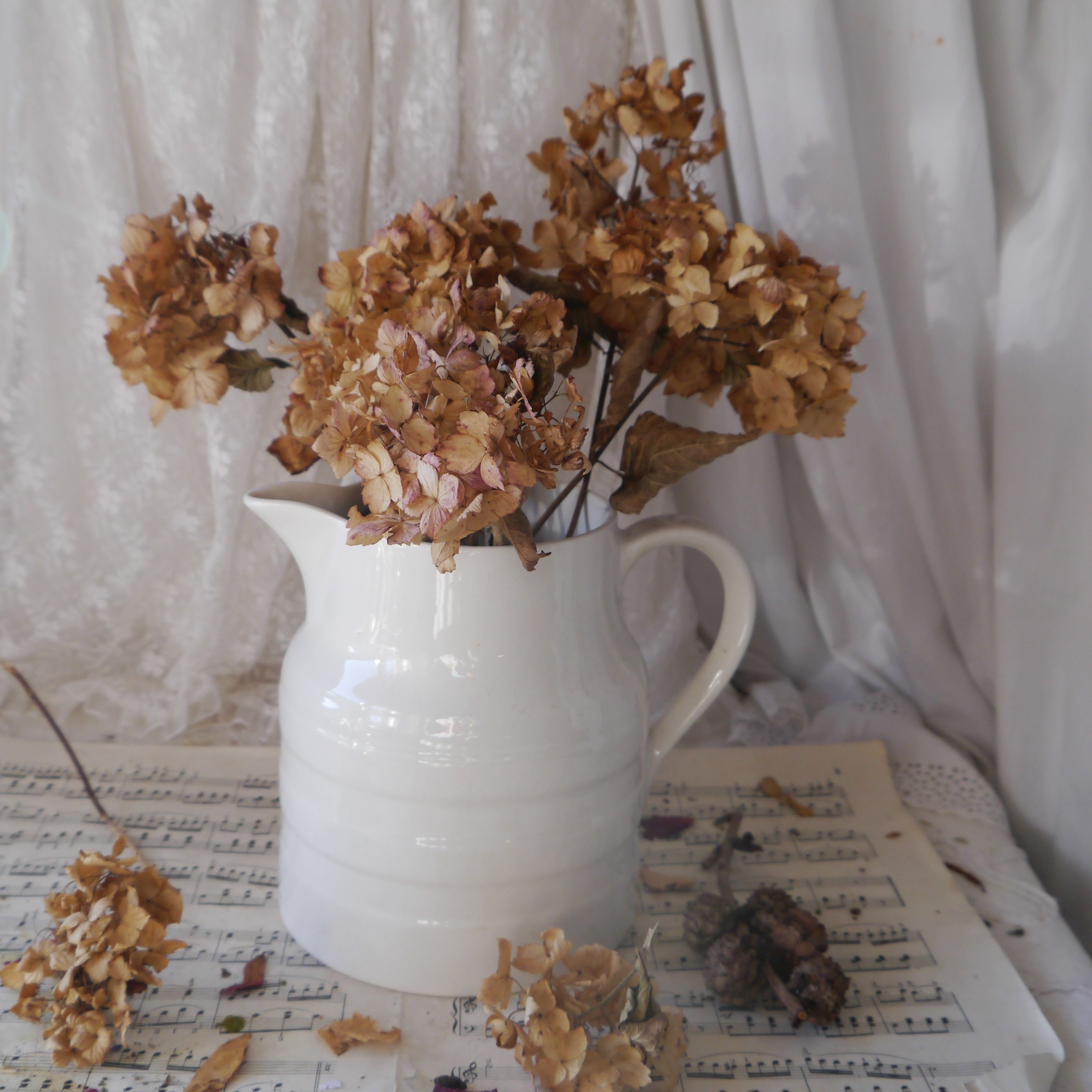 Jarra cerámica blanca vintage - Etsy