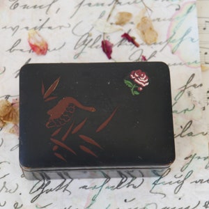 Small Laquered Box with Painted Lid