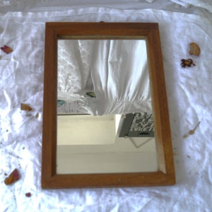 Vintage Teak Wall Mirror zdjęcie 3