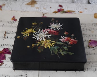 Vintage Handpainted Lacquered Box