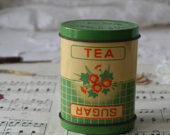 Vintage Tea and Sugar Box