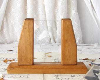 Vintage Wooden Photo Frame with Glass
