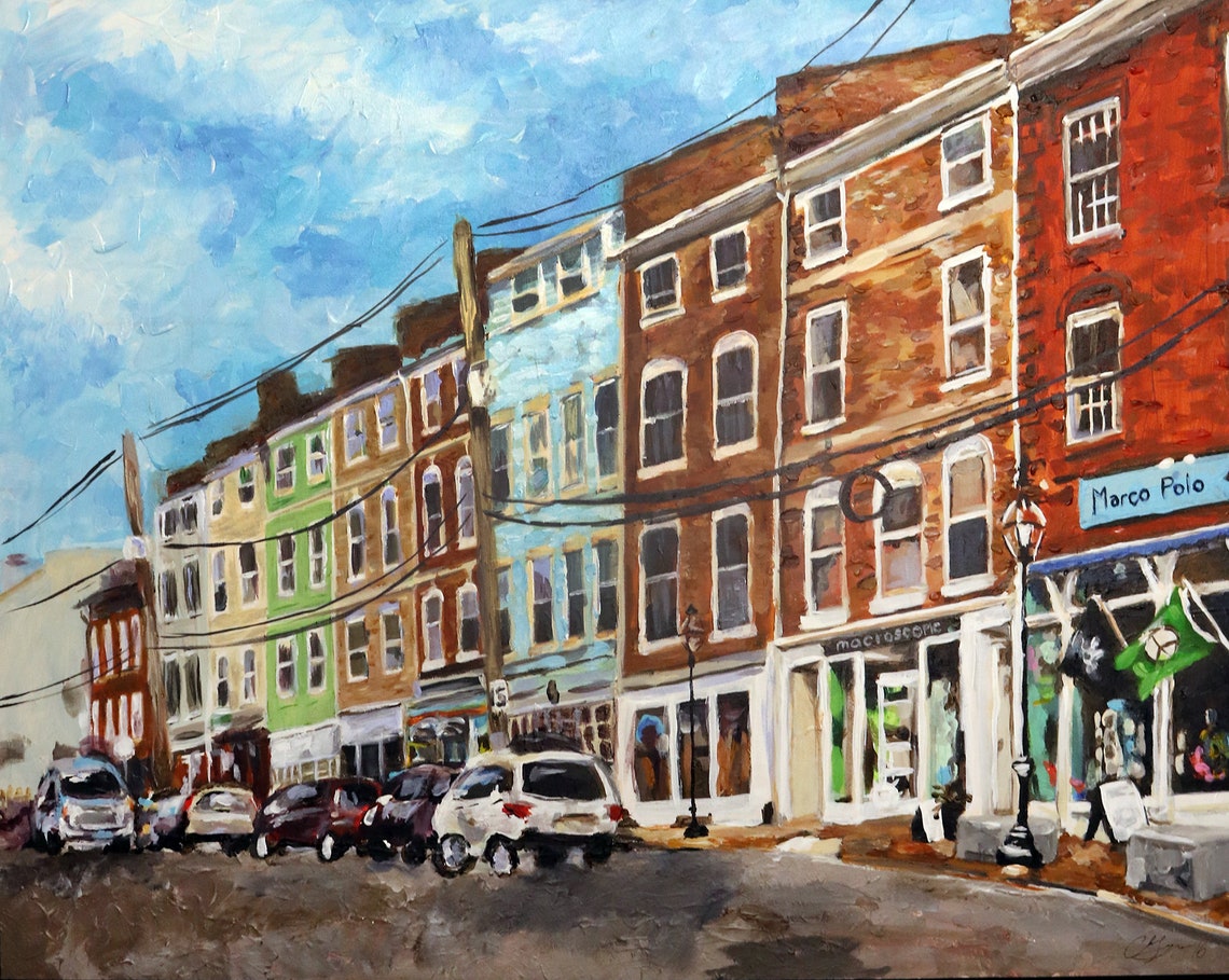 Portsmouth Original Acrylic Painting Etsy