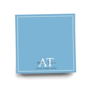 Personalized AT Sticky Note for Athletic Trainer Note Pad Colorful Custom Graduation Gift for Sport Medicine Professional 50 Sheets