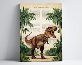 Tyrannosaurus rex Dinosaur Print, TRex Kids Room Poster, Nursery boy Art, Tyrannosaurus Print, T-Rex Dinosaur Decor, Dinosaur Nursery Art