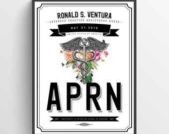 Personalized Advanced Practice Registered Nurse Gift, APRN Gift, Nurse Practitioner Gift, Nurse graduation Gift, APRN graduation Gift