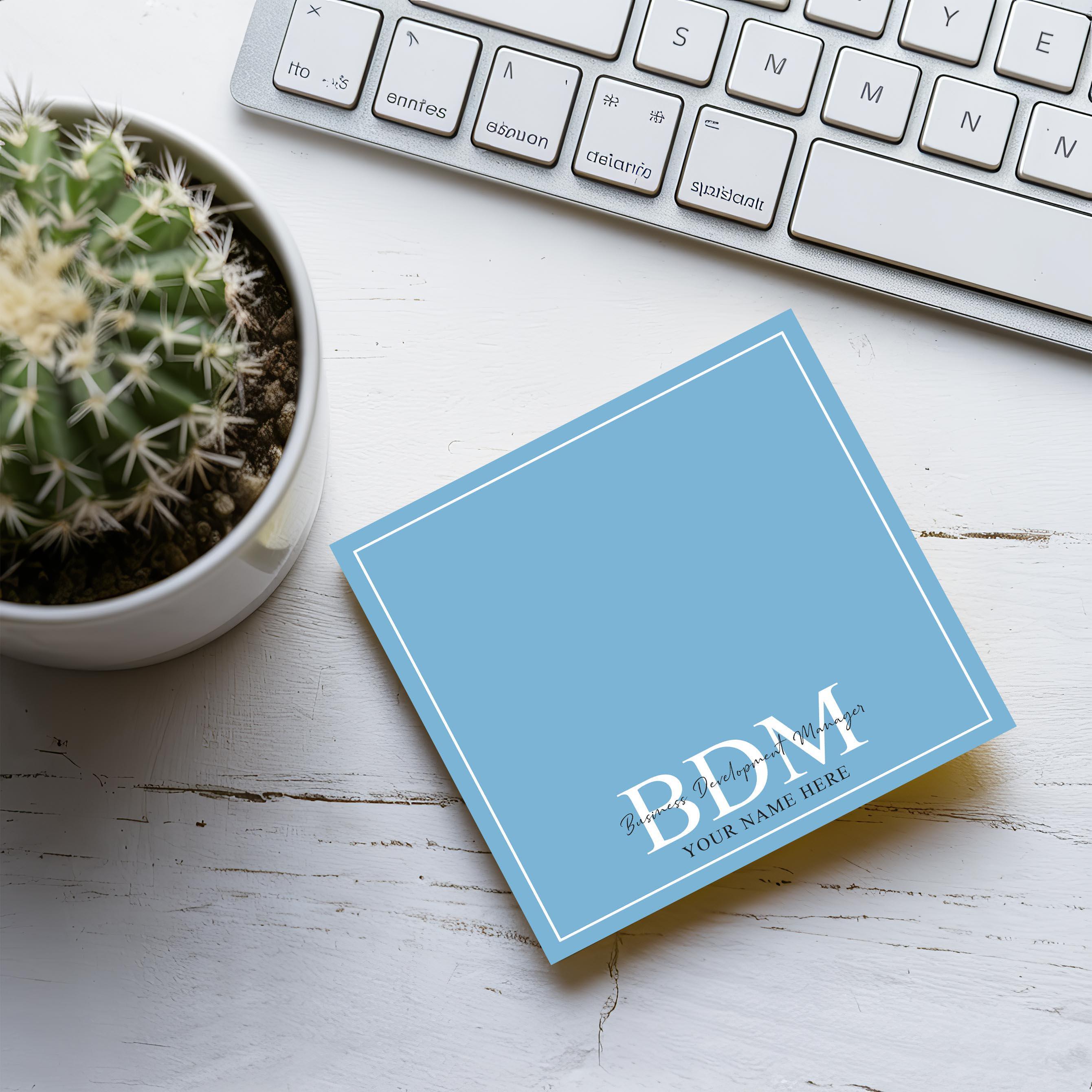Business Development Sticky Notes Personalized BDM Sticky Note for Business Development Managernote Pad ...