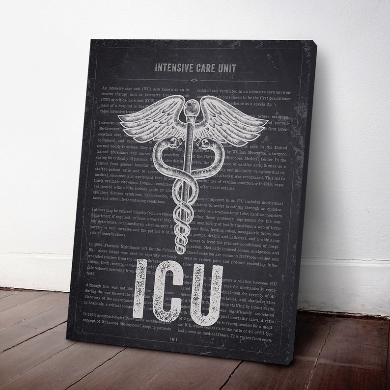 ICU Gift Intensive Care Unit Print ICU Decor ICU Nurse Gift Etsy