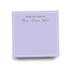 From The Desk Of Sticky Note Stationary Custom Stationary for Office Personalized Colorful Note Pad Gift Idea 50 Sheets