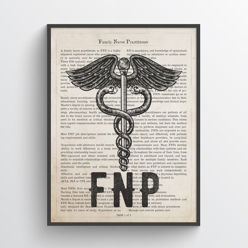 Family Nurse Practitioner Gift Fnp Gift Nurse Present Etsy