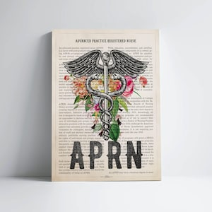 APRN with Flowers Print