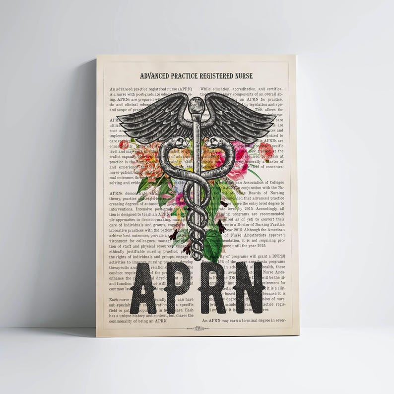 APRN with Flowers Print