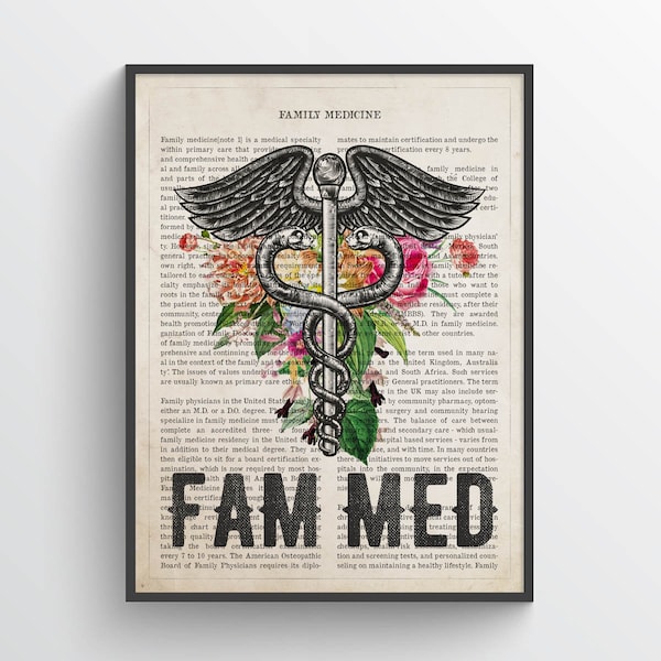 Family Medicine Wall Art Etsy