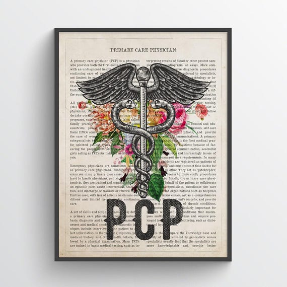 Primary Care Physician Gift, PCP Print, Primary Doctor Gift Idea, Medical Decor, Doctors Office Decor