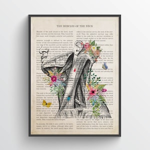 Muscles of the Neck Anatomy Print, Chiropractor Gift, Licensed Massage Therapist Graduation, Physical Therapist Decor, Gift For RMT & LMT