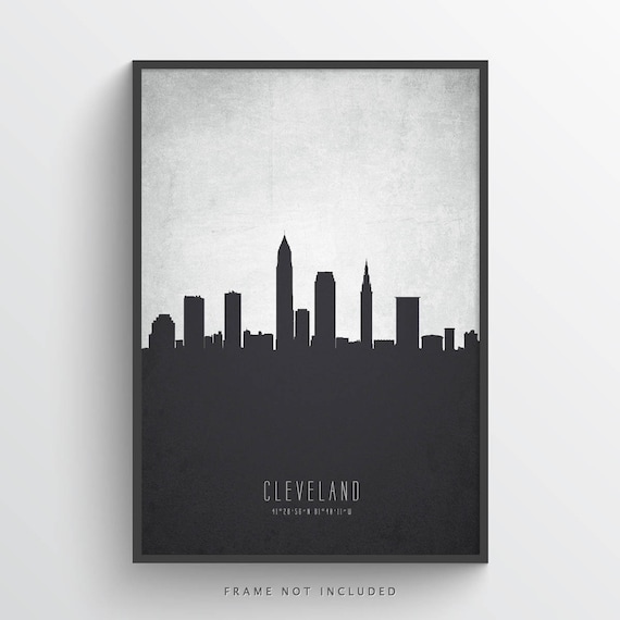 California Fresno City Set Four 16x20 Black And White Wall Decor Art Print Posters Home 