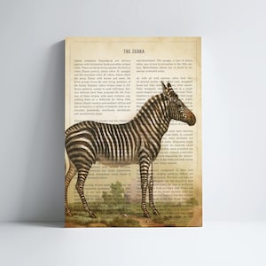 Zebra Print, Safari Painting, Animal Wall Art, Zoo animals prints, Nursery Decor