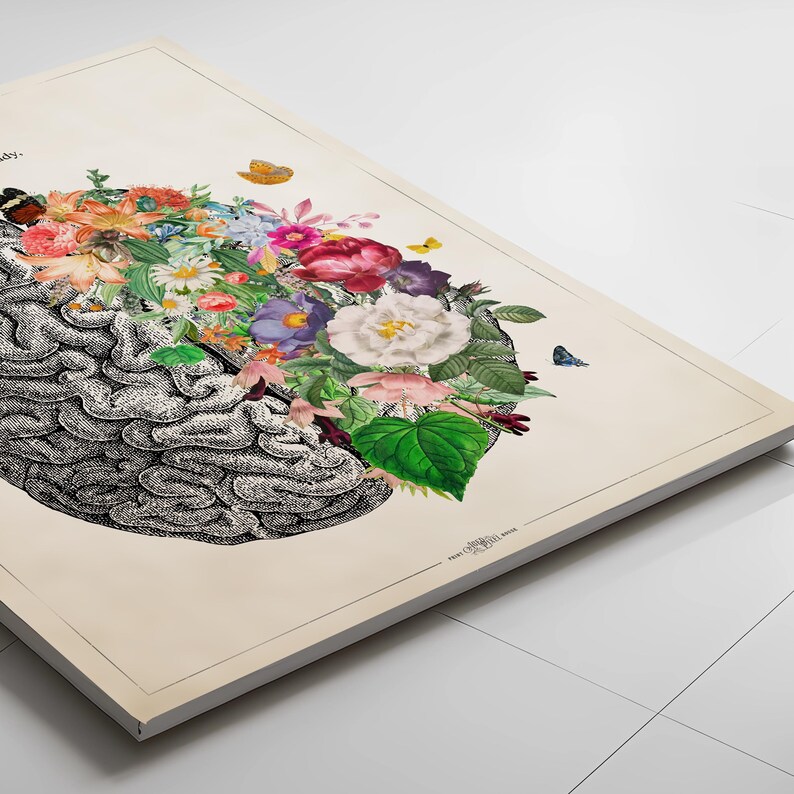 Cerebrum with Flowers Deco