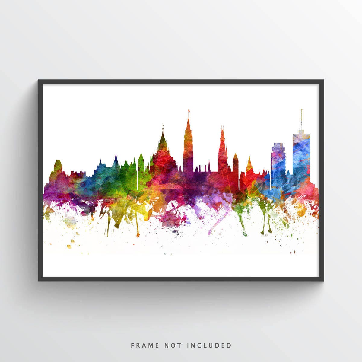 Ottawa Poster Ottawa Skyline Ottawa Cityscape Ottawa Print Etsy