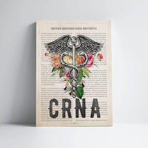 Certified Registered Nurse Anesthetist Gift, CRNA Gift, Nurse Anesthetist Gift, Graduation Gift for Nurses, Medical Office Decor