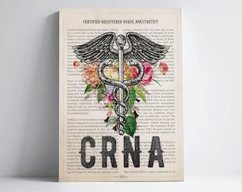 Certified Registered Nurse Anesthetist Gift, CRNA Gift, Nurse Anesthetist Gift, Graduation Gift for Nurses, Medical Office Decor