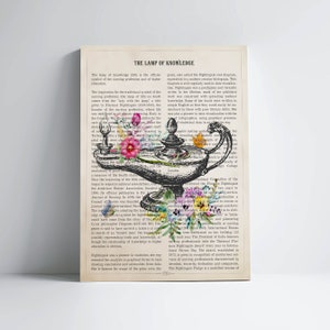 Lamp of knowledge Print, Nurses Lamp Art, Florence Nightingale Lamp of learning, Nurse Pinning Ceremony, Nurse Graduation Gift