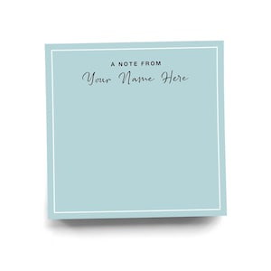 A Note From Sticky Notes Stationary Custom Sticky Note for Office Personalized Colorful Note Pad Gift Idea 50 Sheets