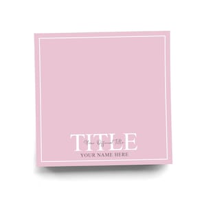 Personalized Sticky Note Pad With Your Name & Title Custom Note Wrting Pad with Many Colors To Choose From 50 Sheets