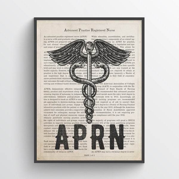 Advanced Practice Registered Nurse Gift, APRN Gift, Nurse Practitioner Gift, Nurse graduation Gift, Medical Print, APRN graduation Gift