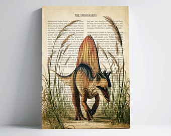 Spinosaurus Dinosaur Print, Kids Room Poster, Nursery boy Art, Dino Print, Dinosaur Wall Decor, Dinosaur Wall Art for Boy's Nursery