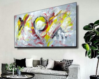 canvas xxl/extra large painting/Bedroom Wall Art/original painting/oversized paintings-c729-Artwork