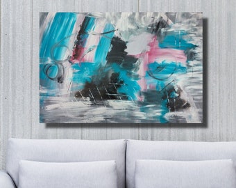 large paintings for living room/extra large painting blu/Bedroom Wall Art/original painting/oversized paintings