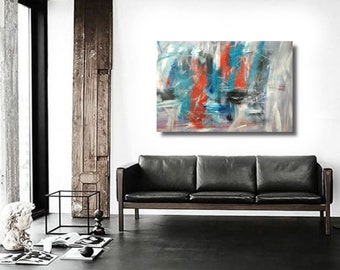 large paintings for living room/extra large painting blu/Bedroom Wall Art/original painting/oversized paintings