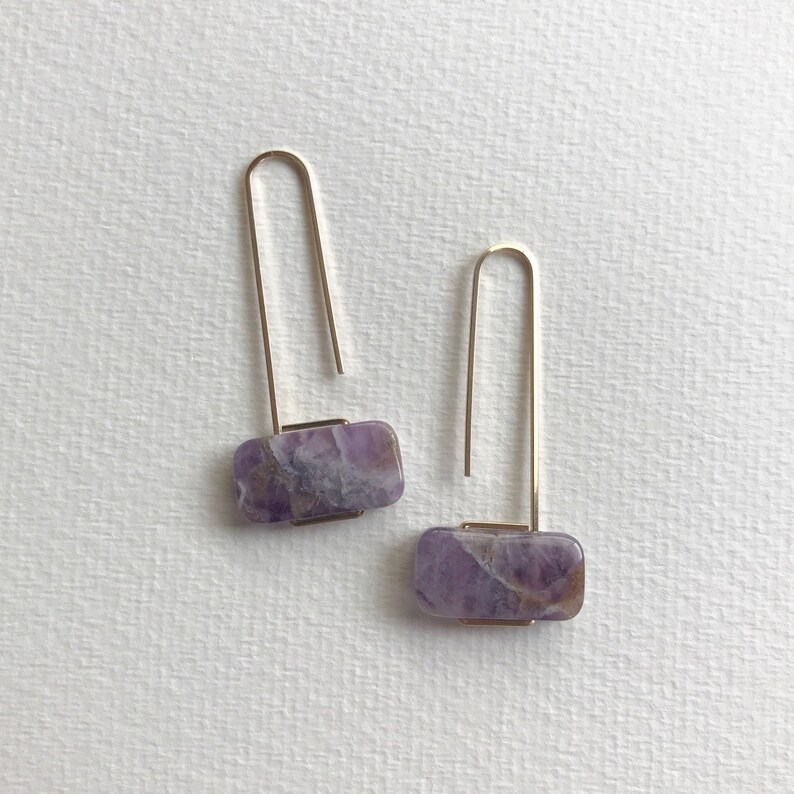 MARCEL Purple Amethyst earrings image 1