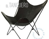 Original leather butterfly chair - 100% handcrafted - Big BKF Buenos Aires
