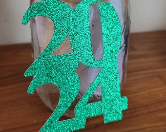 Tags 2026 Cutout | Any Year | Mason Jar | Centerpiece | Graduation | Anniversary | Party | Table | Decorations