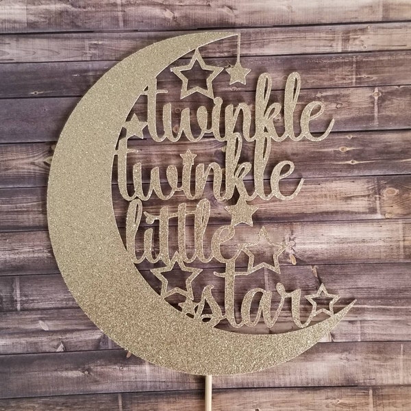 Cake Topper 》TWINKLE TWINKLE little STAR 《 Baby Shower | Gender Reveal | Party | Photoshoot | Smash Cake | Special Occasion | Events