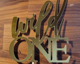 Cake Topper 》WILD ONE《 1st Birthday | Photoshoot | Cake Smash | Party Supplies | Decor