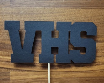 Custom SCHOOL INITIALS Centerpiece Sticks | College | University | High School | Graduation | Personalized | Party | Table | Decorations