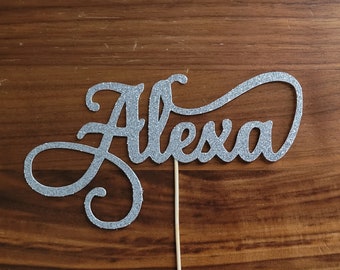 Cake Topper NAME | Custom | Party Supplies | Birthday | Decor