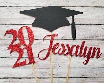Graduation Cap Sticks | Etsy